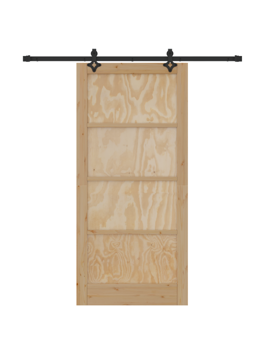 Liuguks koos tarvikute komplektiga 93x202 cm tugev männipuu