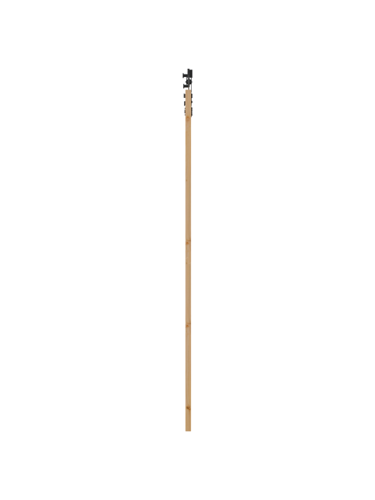 Libisev uks riistade komplektiga 93x232 cm kõvast männist