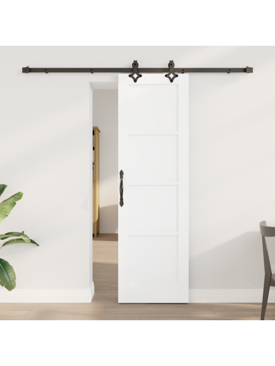 Liuguks koos kinnituste komplektiga valge 61x198.5 cm kvaliteetne männi puit