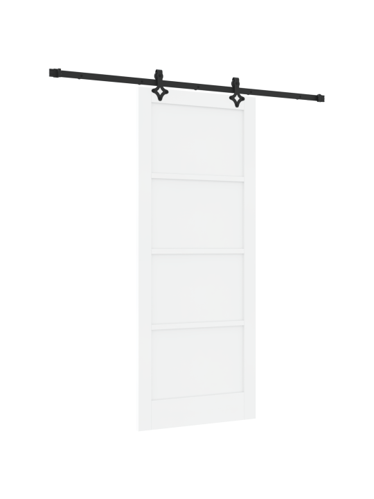 Liuguks koos tarvikute komplektiga valge 86x211 cm massiivne puu männipuu
