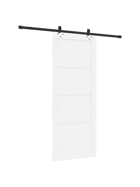 Liuguks koos tarvikute komplektiga valge 86x211 cm massiivne puu männipuu