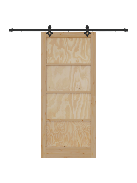 Liuguks koos riistvarakomplektiga 93x211 cm tihke männipuit