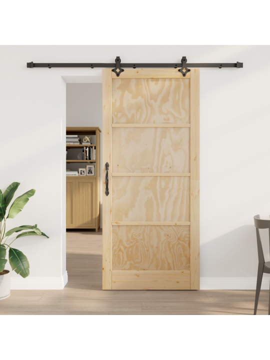 Liuguks koos riistvarakomplektiga 93x211 cm tihke männipuit