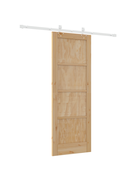 Libisev uks koos tarvikute komplektiga 73.5x198.5 cm täispuidust männist