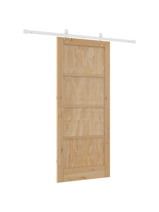 Libisev uks koos tarvikute komplektiga 86x198.5 cm solid wood pine