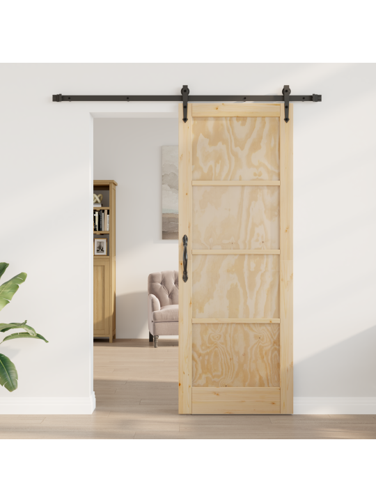 Liuguks koos tarvikute komplektiga 78x211 cm kindel puit mänd