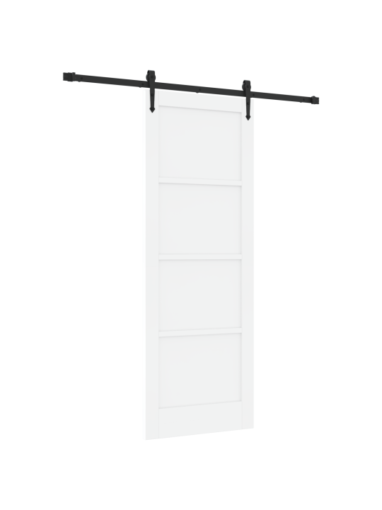Liuguks koos tarvikute komplektiga valge 78x211 cm kvaliteetne männipuit