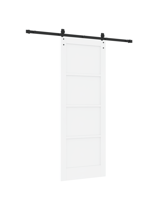 Liuguks koos tarvikute komplektiga valge 78x211 cm kvaliteetne männipuit