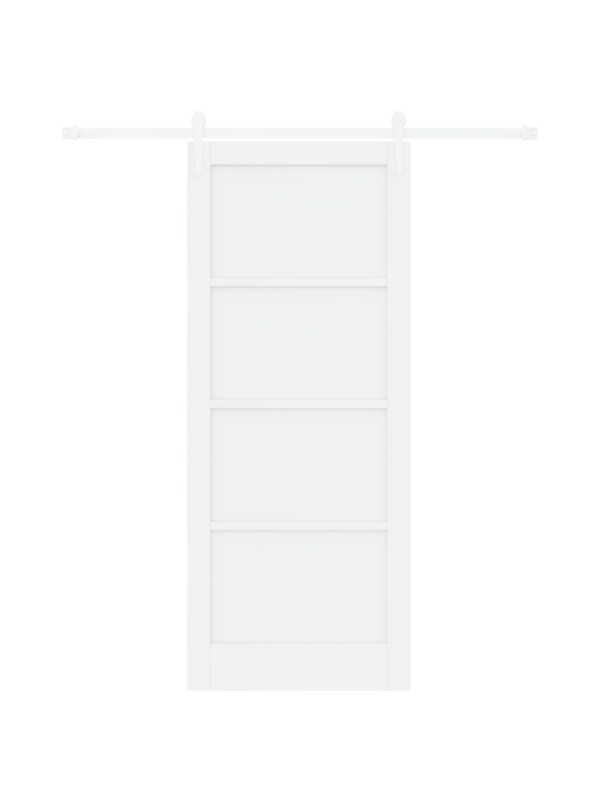 Slaiduks koos mehhanismiga valge 86x211 cm kidas puit