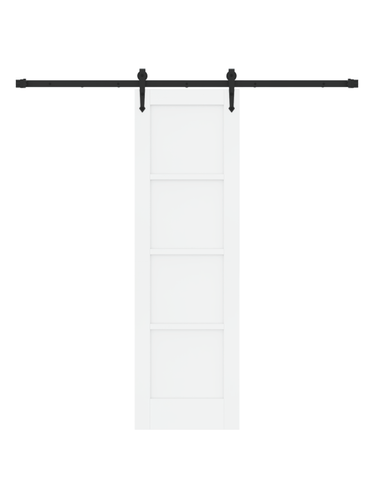Liuguks koos käsitöödega valge 61x198.5 cm tugev puit mänd