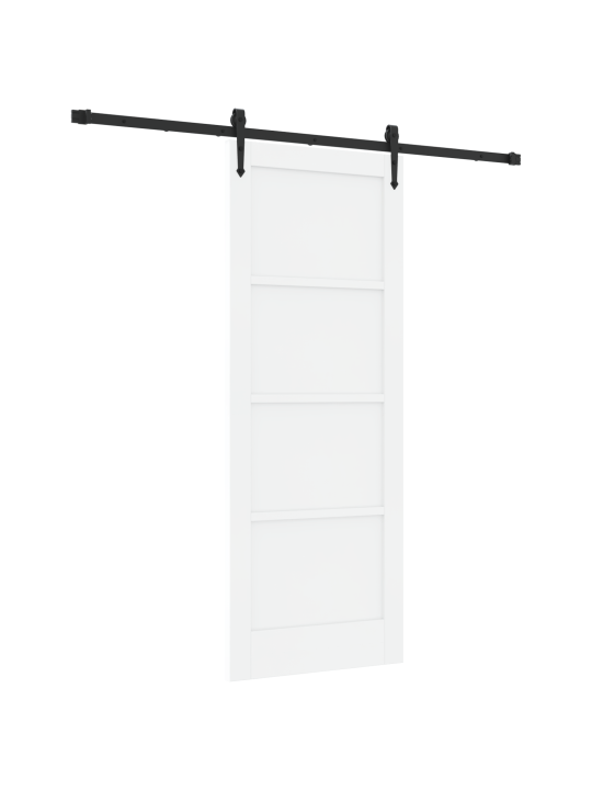 Liuguks koos tarvikute komplektiga valge 78x202 cm sooline puit männi