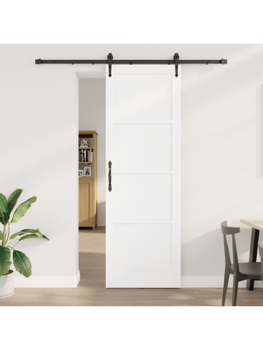 Liuguks koos tarvikute komplektiga valge 78x232 cm tugev puidust seedripuu