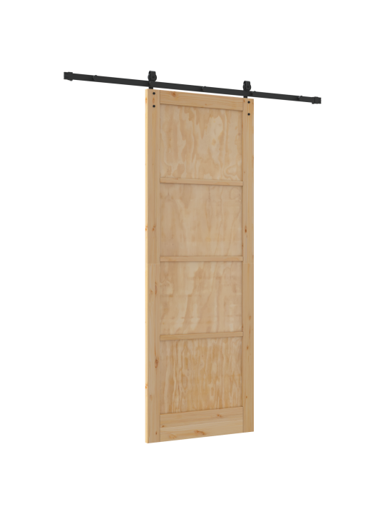 Libisev uks koos varustusega 83x232 cm tugev männipuit