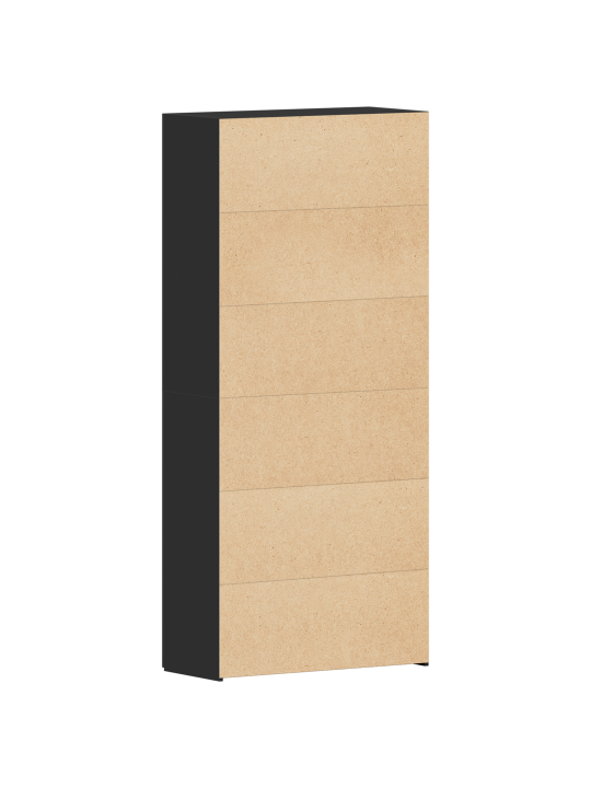 Jalatsikapp must 80x35,5x180 cm tehispuit