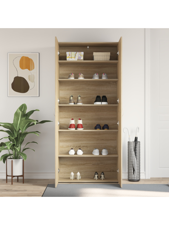 Jalatsikapp sonoma tamme 80x35,5x180 cm tehispuit