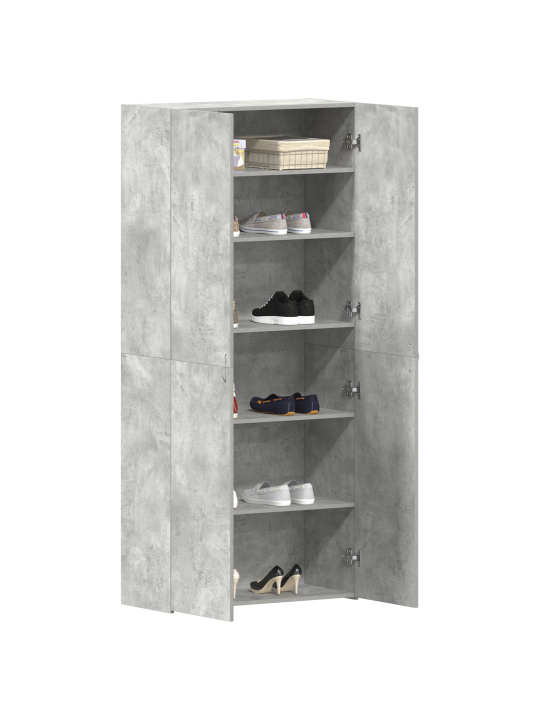 Jalatsikapp betoonhall 80x35,5x180 cm tehispuidust
