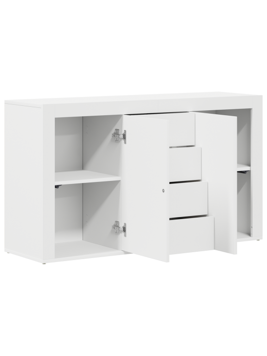 Valge kapp valge puit 120 x 36 x 69 cm hoiu valge kapp
