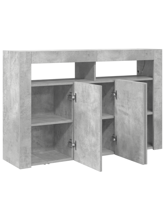 Kapp betoonhall töödeldud puit 116 x 30 x 75 cm ristkülikuline