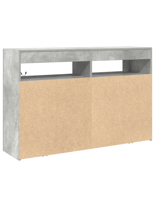 Kapp betoonhall töödeldud puit 116 x 30 x 75 cm ristkülikuline