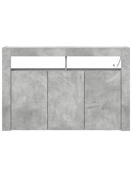 Kapp betoonhall töödeldud puit 116 x 30 x 75 cm ristkülikuline
