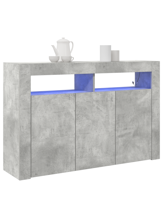 Kapp betoonhall töödeldud puit 116 x 30 x 75 cm ristkülikuline