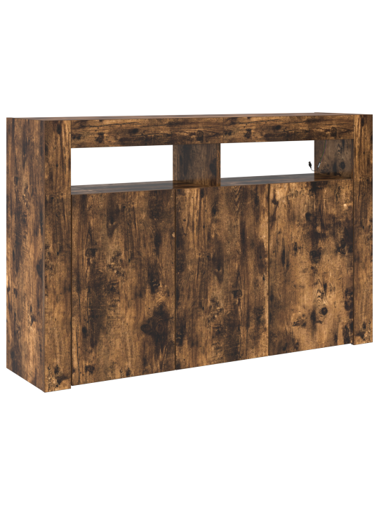 Külglaud suitsutatud tamm inseneripuit 116 x 30 x 75 cm