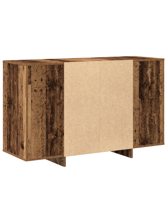 Pruun külglaud vana puit puit 120 x 41 x 75 cm külglaud