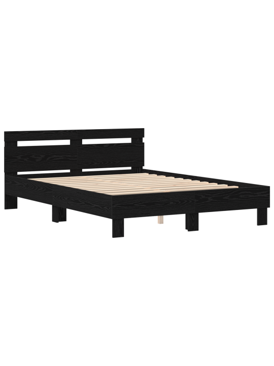Must tammepuidust voodiraam must tamm tammepuit 150 x 200 cm