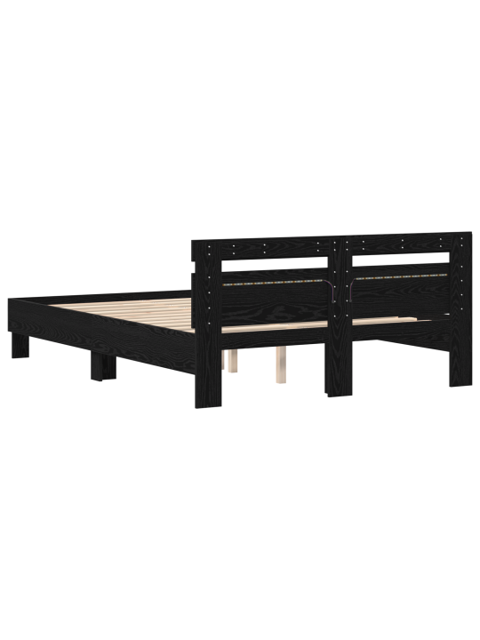 Must tammepuidust voodiraam must tamm tammepuit 150 x 200 cm