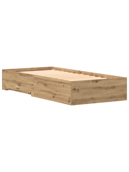 Voodi raam artisan oak 90x200 cm tehispuit