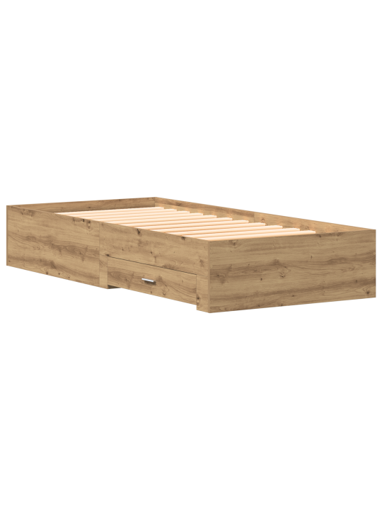 Voodi raam artisan oak 90x200 cm tehispuit