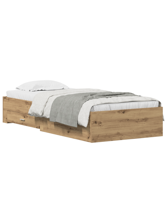 Voodi raam artisan oak 90x200 cm tehispuit