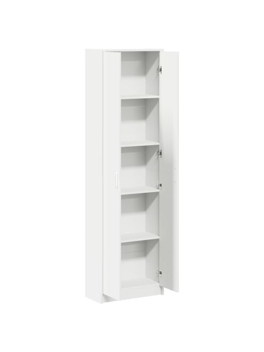 Kapp valge 55x25x189 cm puitlaastplaadist