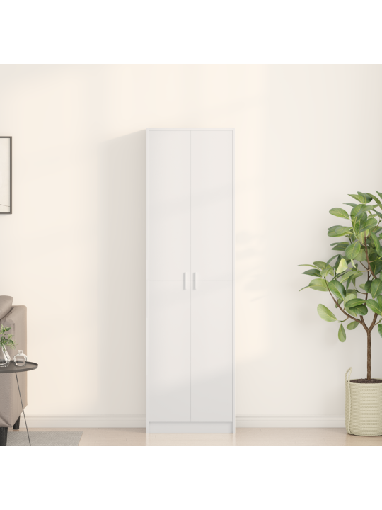 Kapp valge 55x25x189 cm puitlaastplaadist