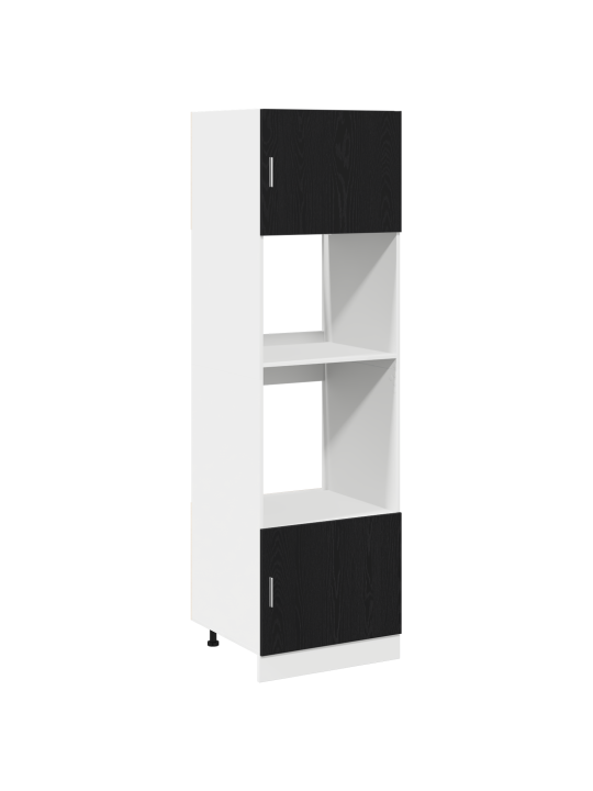 Köögikapp must tamm inseneripuu 60 x 57 x 207 cm köögikapp