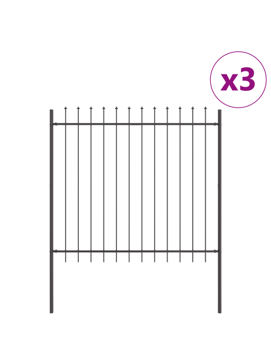 Aia piire teras spear tipuga hall 5,1x1,5 m