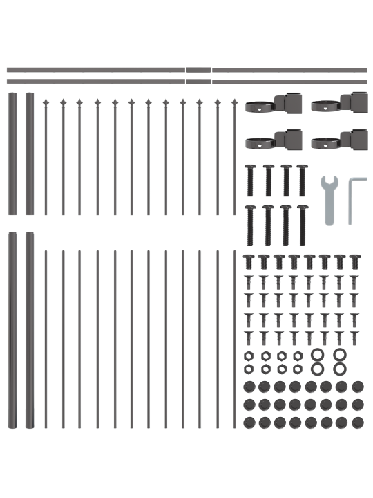 Aia piire teras spear tipuga hall 5,1x1,5 m