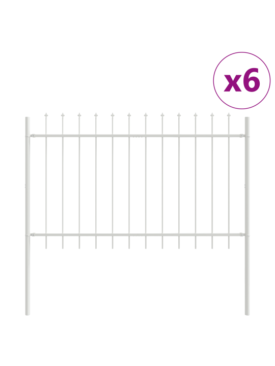 Aedapaneel terava tippuga, valge, 10,2 x 0,8 m, teras