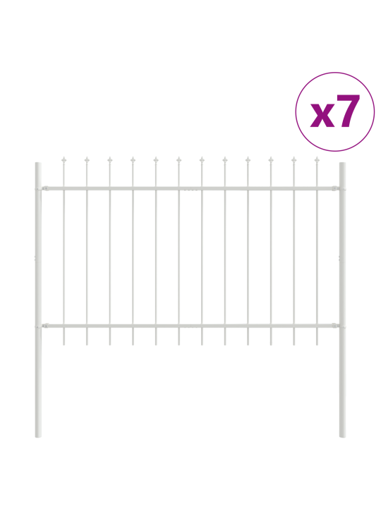 Aia koonusega ülemisega valge 11,9x1,2 m teras