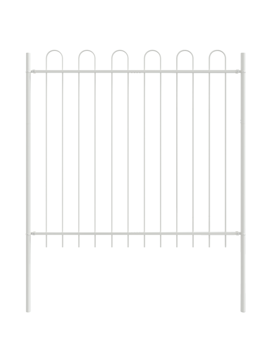 Aedapaneel kaarte ülemise osaga valge 11,9x1,5 m teras