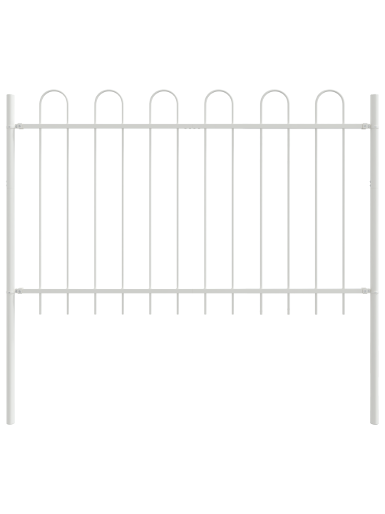 Aed graphitusega valge 15,3x1 m raud