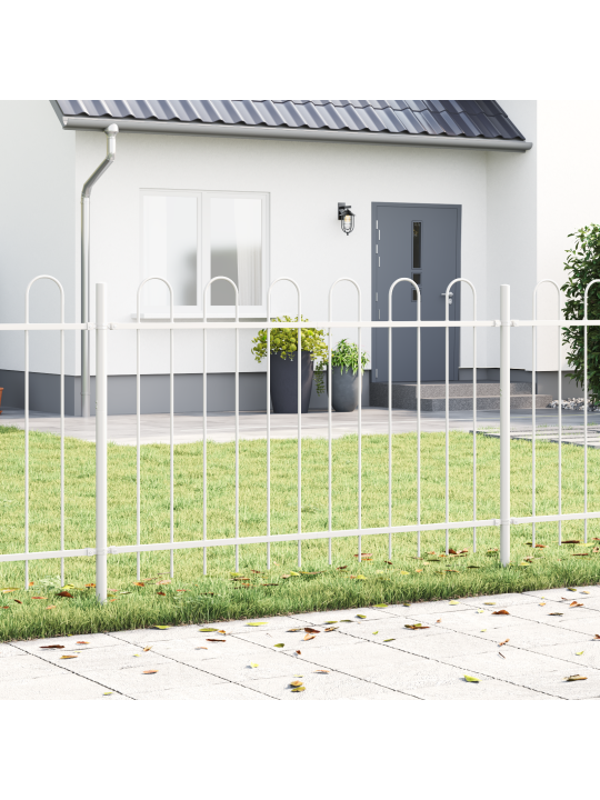 Aed graphitusega valge 15,3x1 m raud