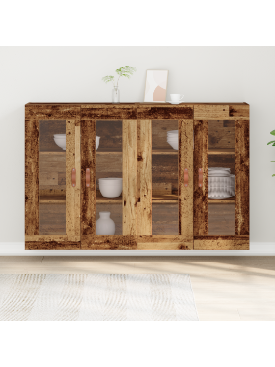 Seinale kinnitatavad kapid 2 tk vana puit 69.5x34x90 cm
