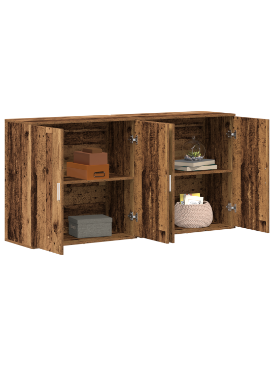 Kappide komplekt 2 tk vana puit 79x38x80 cm tehispuit