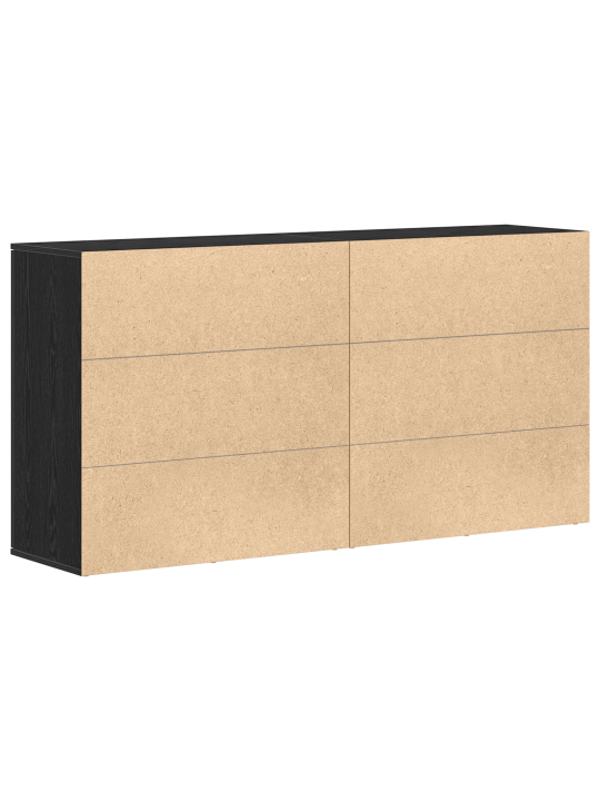 Kapp 2 tk must tamme 79x38x80 cm tehispuust