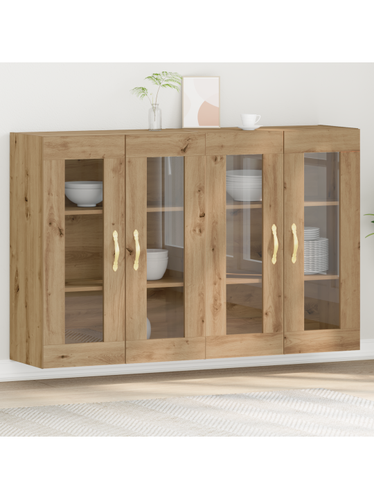 Seinariiulid 2 tk kunstlik tamm 69,5x34x90 cm tehispuust