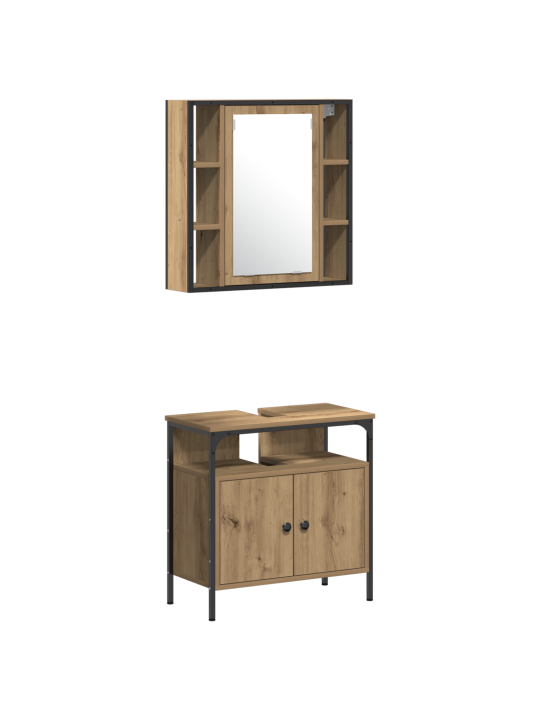 4-osaline vannitoa mööblisari artisan oak tehispuidust