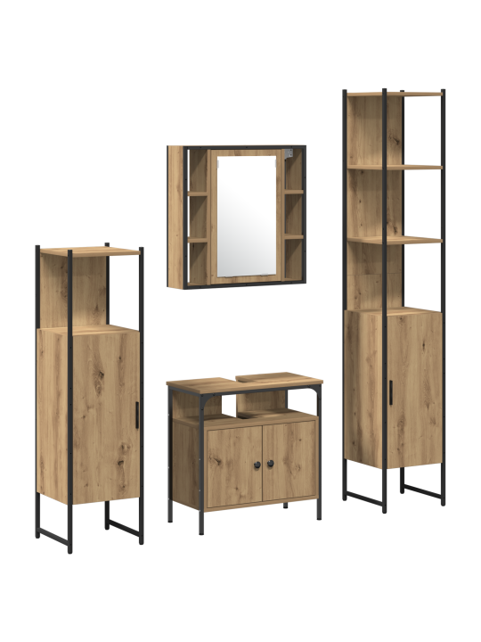 4-osaline vannitoa mööblisari artisan oak tehispuidust