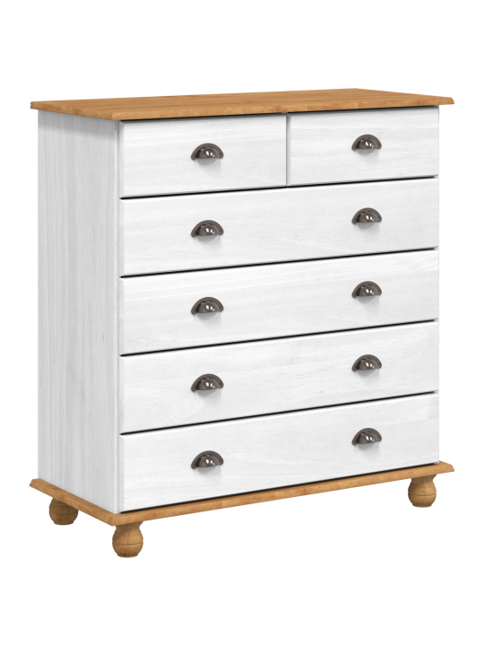 Hutch “askim” valge 91x40x199.5 cm täispuit männi