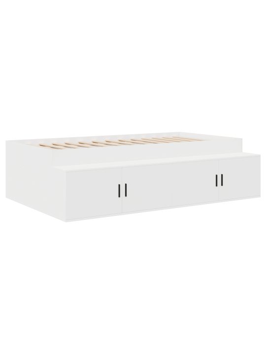 Ladustamisvoodi raam valge 100x200 cm